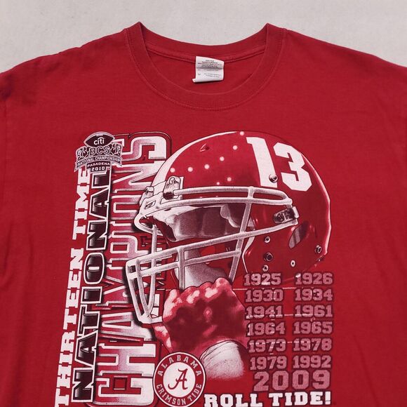 Alabama Crimson Tide Short Sleeve Graphic T-Shirt Mens Size Medium M Red - Picture 1 of 11